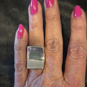 Clio Blue 52 925 Sterling Silver Geometric Ring Size 6